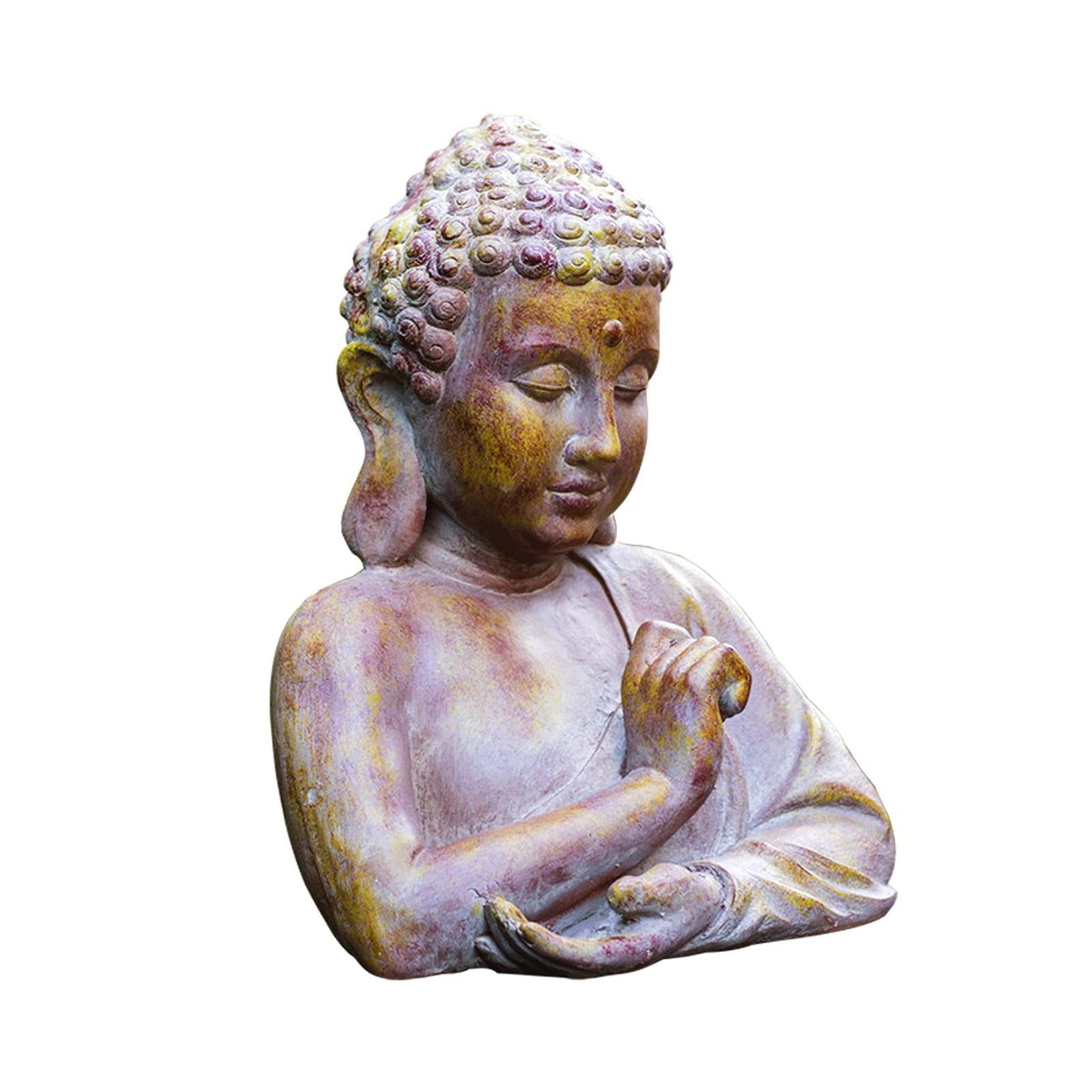 Statue da giardino per esterni Buddha grande statua meditativa asiatica zen 55,9 cm H decorazione cortile pietra ossido di magnesio per cortile giardino patio ponte giardinaggio regali