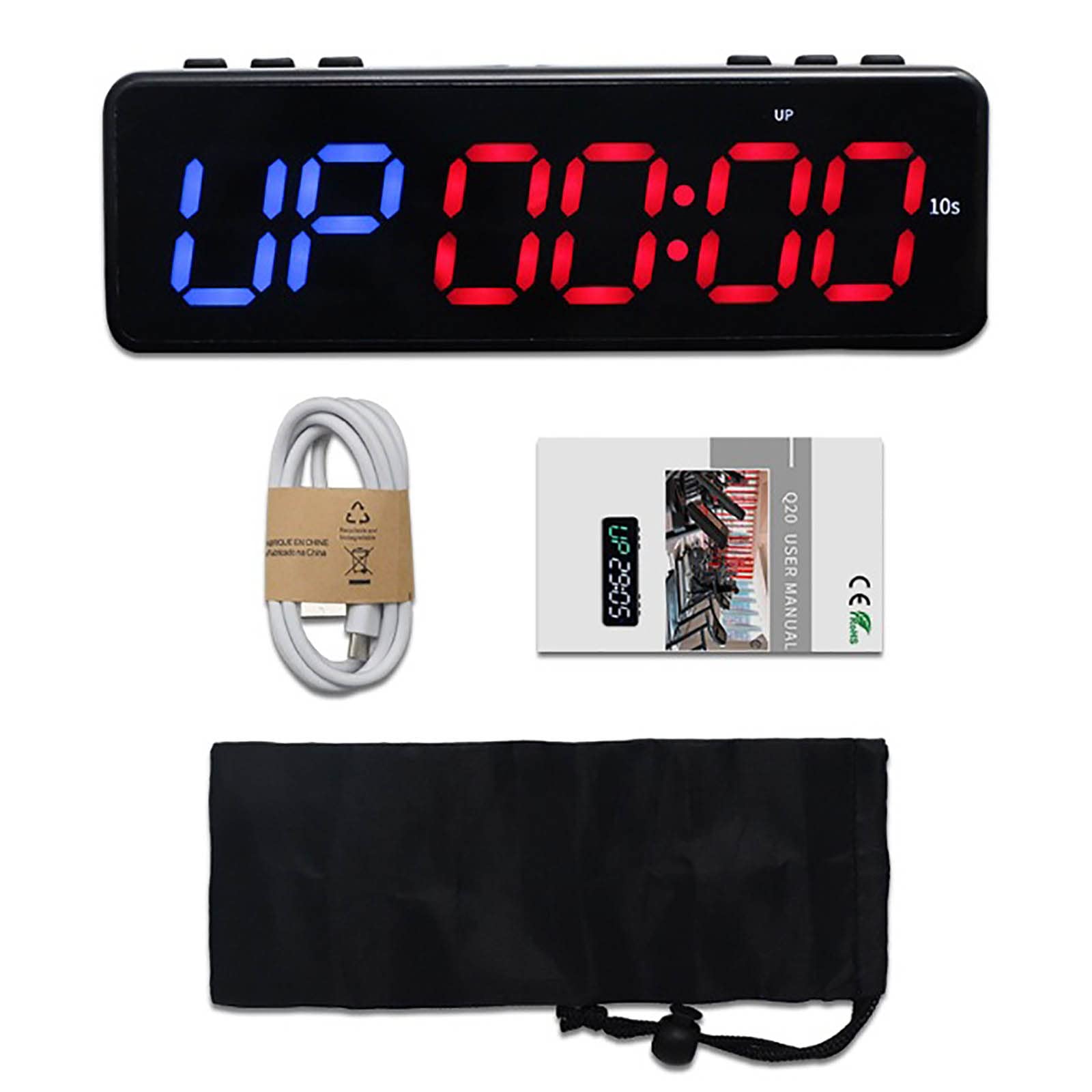 Buy Protable Gym Timer, Fitness Timer Clock with Builtin Powerful