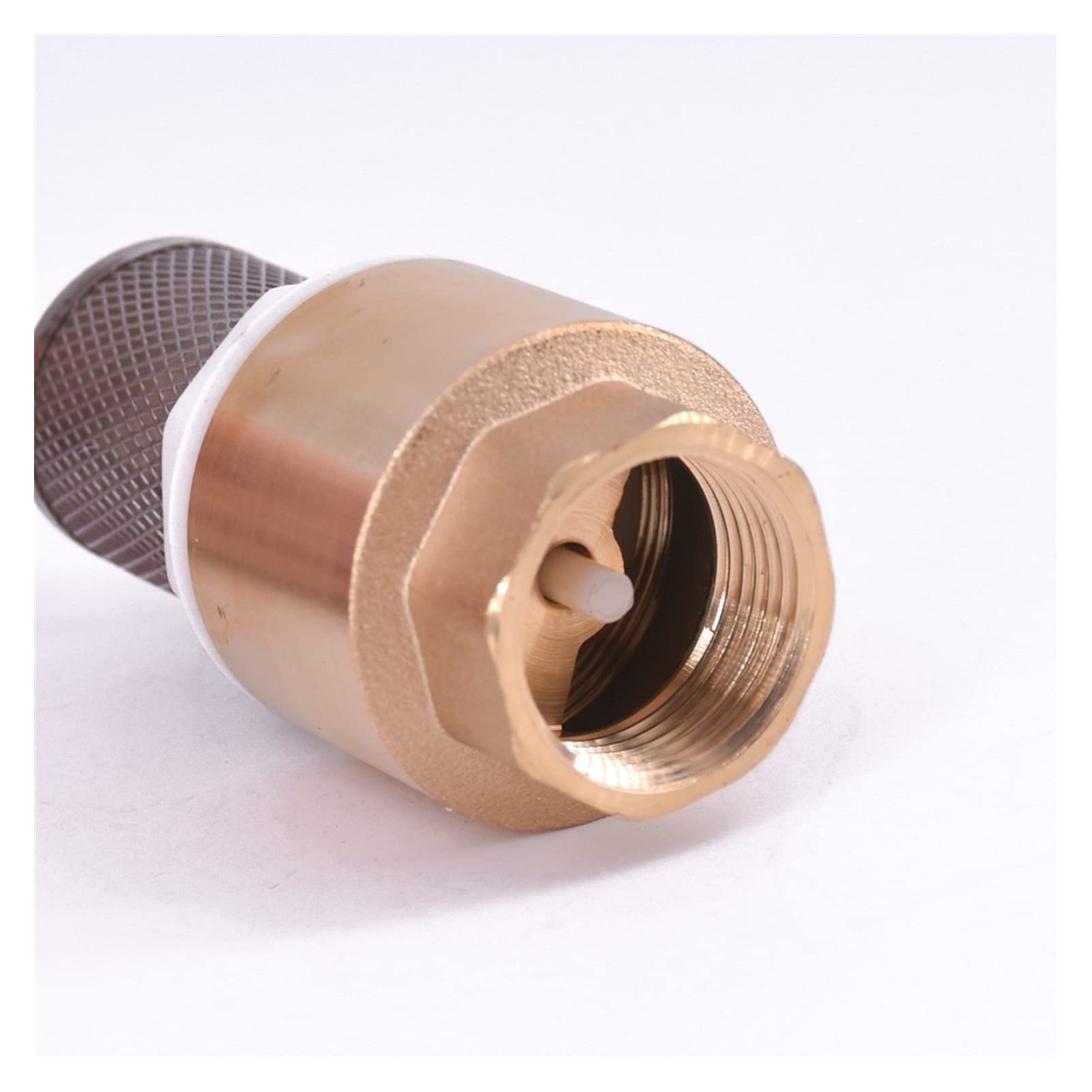 Válvula de Bola Parada Agua fría y Caliente, válvula retención latón con Rosca Hembra BSPP 1/2 ", 3/4", 1 "-2", colador Acero for Bomba plomería