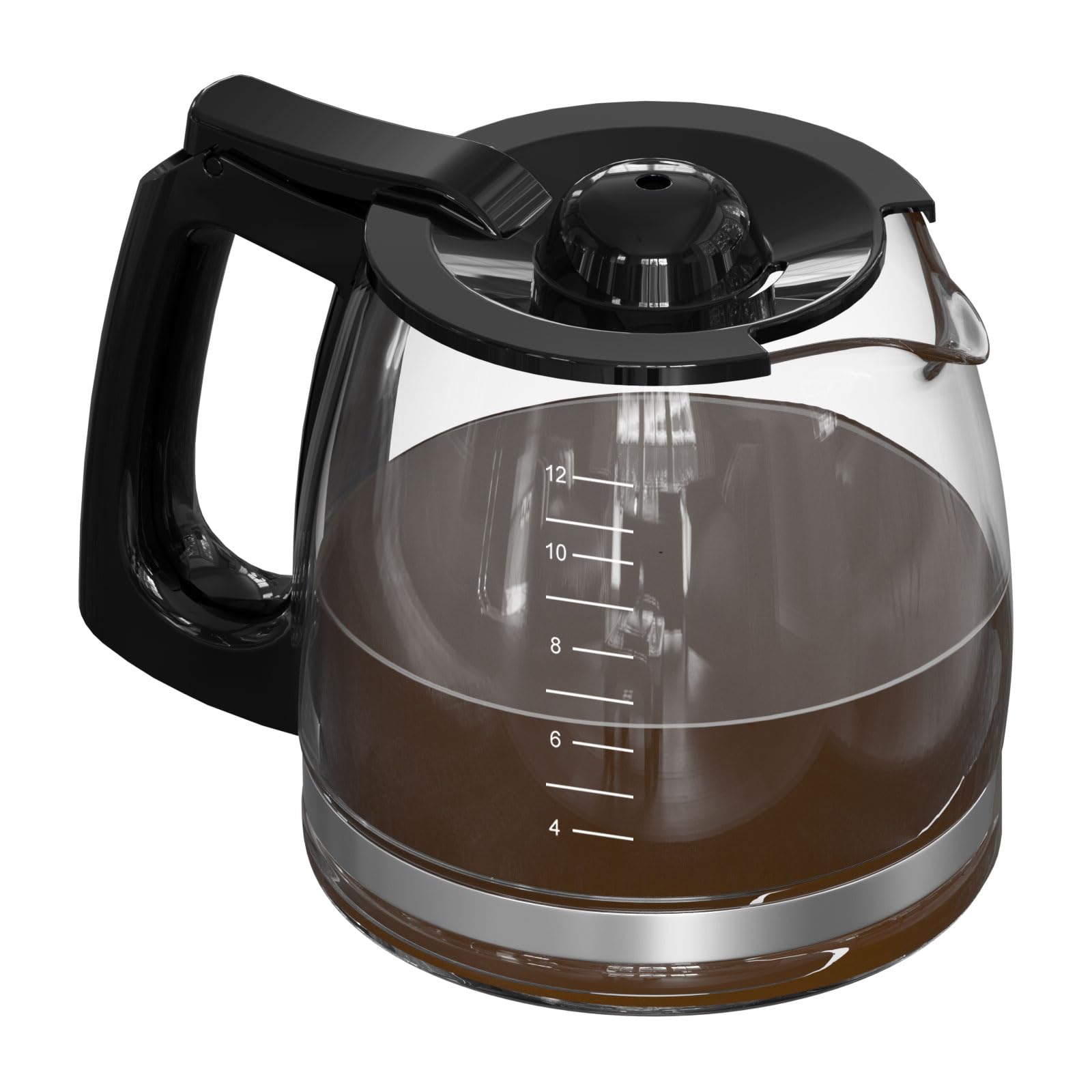 12-Cup Coffee Pot Replacement Compatible with Hamilton Beach Flexbrew Models: 49902, 49915, 49905C, CM4309, 49317, 49467, 49611, 49904, 49934, 46230, 46290, 46293, 46294, 46299, Part Number: 990136800