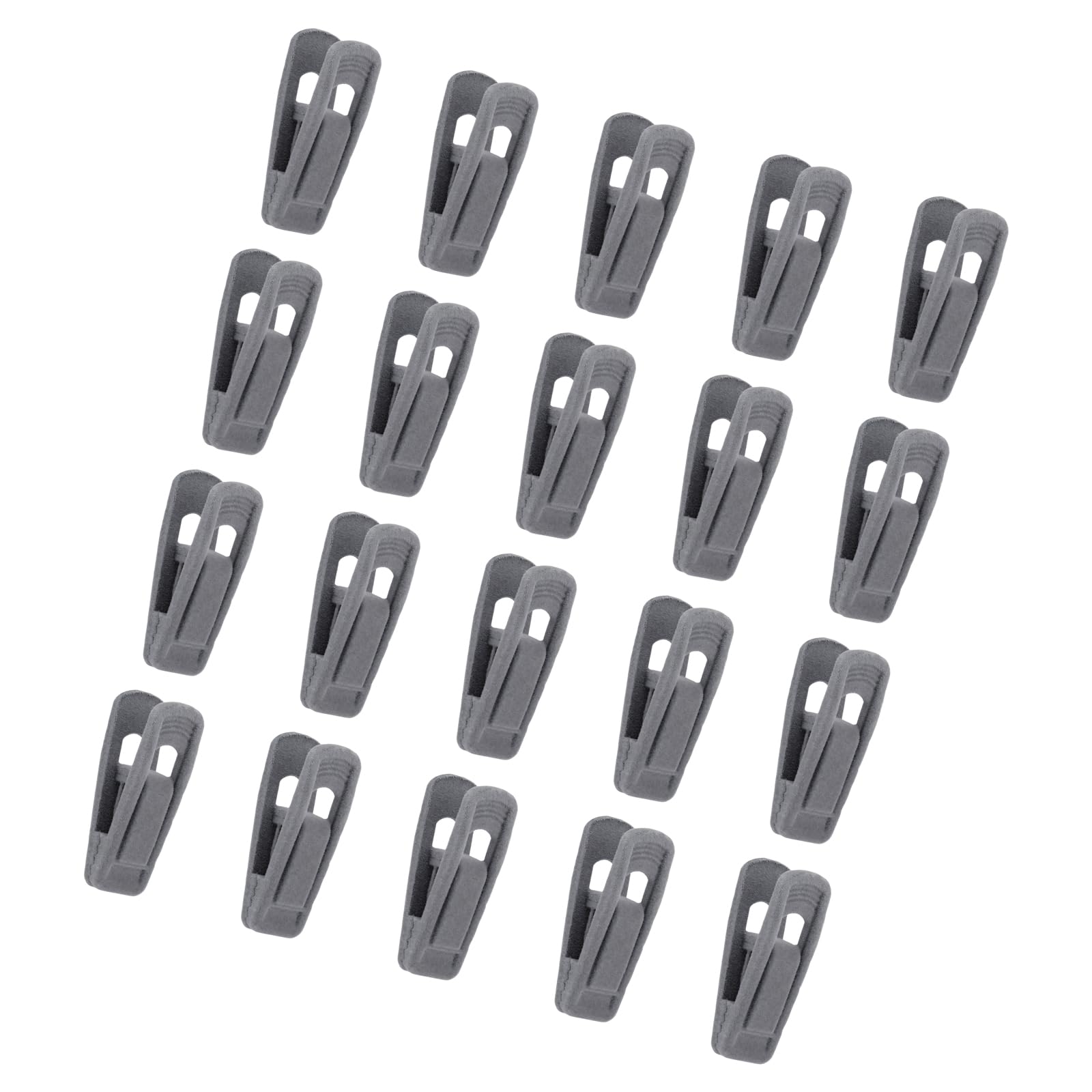 LUCKGONI Clothes Hanger CLip For Delicate Materials AndSlip Resistant Design Flocking Clip For Formal And Smooth Textiles 20pcs