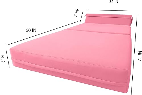 Miniatura 86 de Sofá cama plegable color gris de espuma, 6 pulgadas. Grosor x 32 pulgadas, ancho x 70 pulgadas. Cama de Invitados, cama plegable con espuma de alta