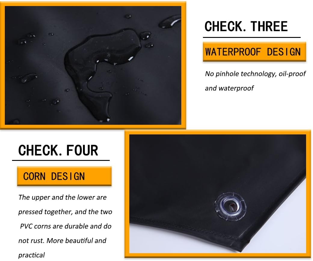 Waterproof Rubber Vinyl Apron - 40" Extra Long Black Dishwashing Apron, Heavy Duty Industrial Chemical Resistant Apron, Stay Dry for Cleaning Car, Dishwashing, Lab Work, Butcher, Dog Grooming, Cleaning Fish, Ultra Lightweight: Clothing, Shoes & Jewelry