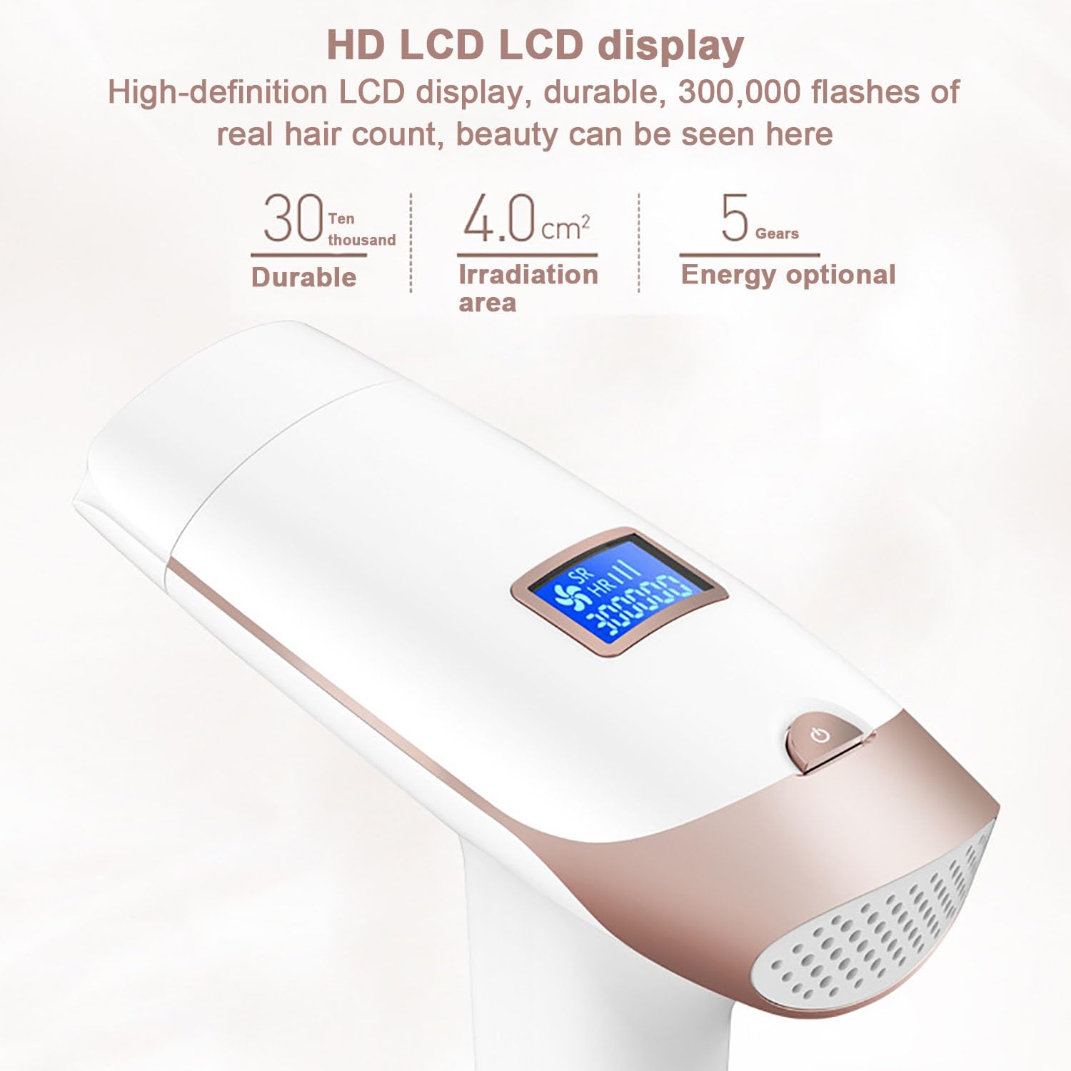 IPL Epilatore Luce Pulsata Laser - 3 in 1 Epilatore Laser per Donne e Uomini a Casa, 9 Livelli di Energia, 999.900 Impulsi di Luce Laser per Uomini, Donne, Viso, Ascelle, Gambe, Corpo