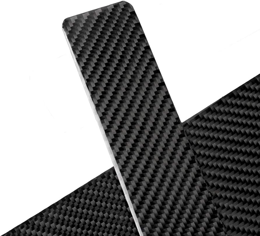 Carbon Fiber Inner Mouldings Panel Frame Cover Accessories Interior Sticker Trim For Tesla Model X (Door Sill Plate Guard B,Model X)