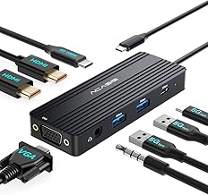 USB C Docking Station Dual Monitors,8-in-1 Laptop Docking...