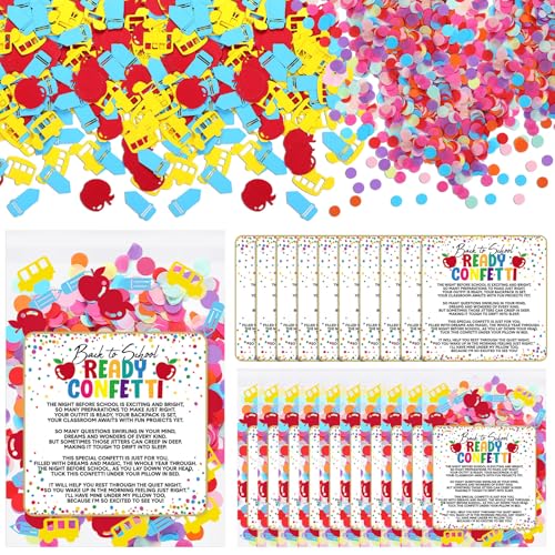 Gilprop 36 Set Back to School Confetti Kit Confetti Bag and Sticker