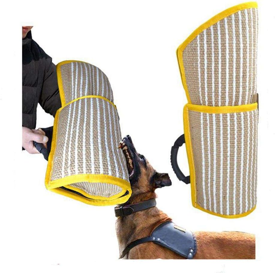 MoonyLI Dog Bite Sleeve Jute Dog Bite Protection Arm Sleeve with A Handle Soft Bite Sleeve,Suitable for Medium to Large DogsTraining Toy