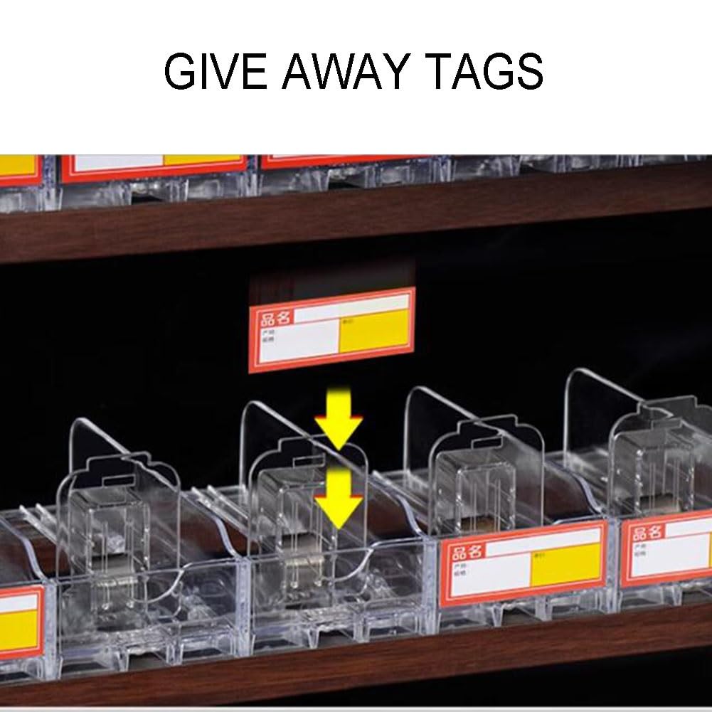 IBOWZ Acryl Riser Displayständer Store-Display-Regale, rechteckiger Acryl-Zigarettenetui-Halter, transparente Drücker, tragbares Display-Rack-Lagerregal, an der Wand montierter Zigarettenständer