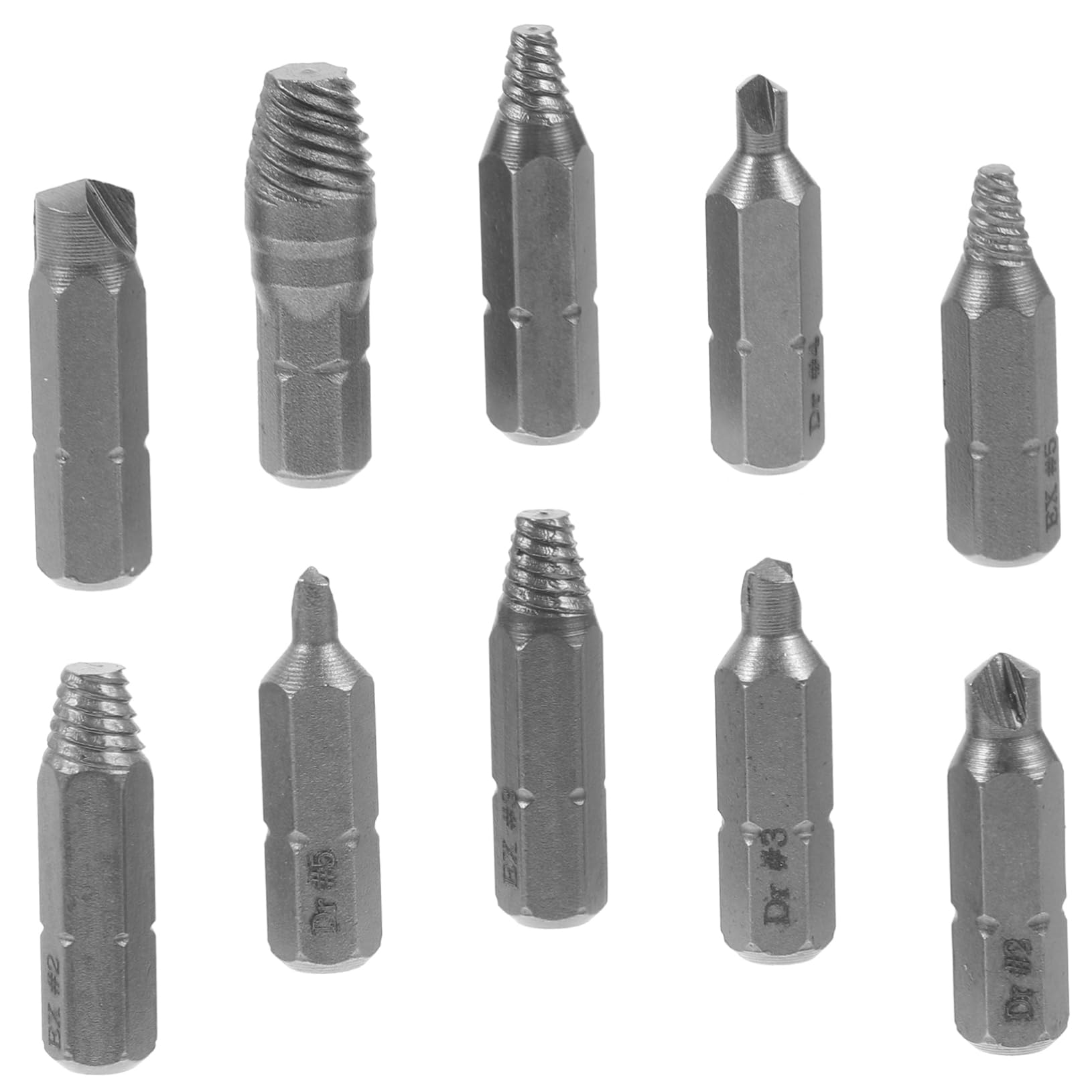 ARTIBETTER Stripped Bolt Extractor Small Screw Extractor Set 6.3mm Bits Home and Auto Repair Tool
