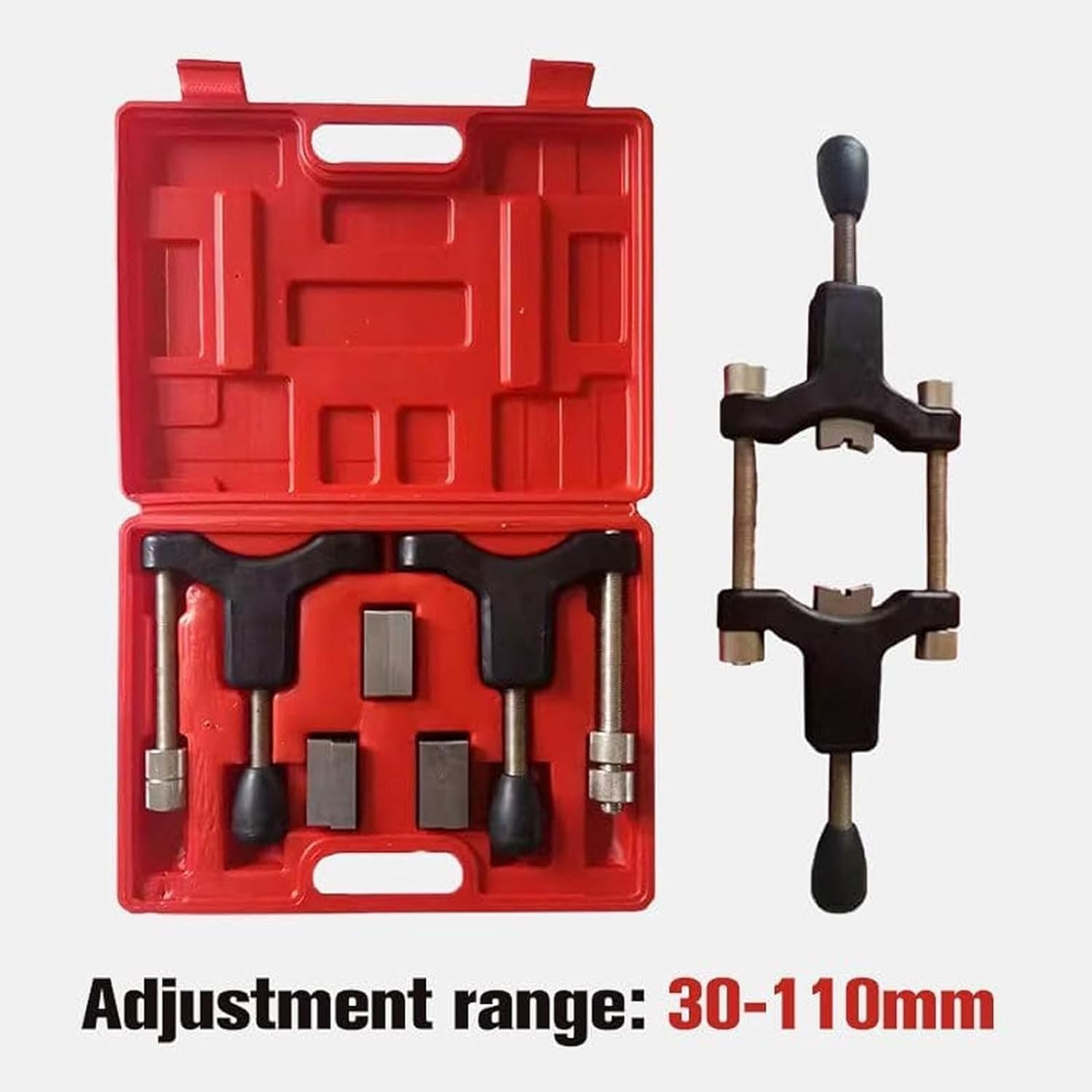 Kit de herramientas de reparación de rosca de medio eje integrado, herramientas universales de medio eje para reparación de rosca de perno externo, rango de ajuste de 30 a 110 mm, 1 unidad