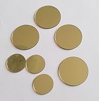 Vista 5 de 50 calcomanías de pared para espejo de varios tamaños, mini decoración de espejo acrílico redondo extraíble, calcomanía de espejo circular pequeño