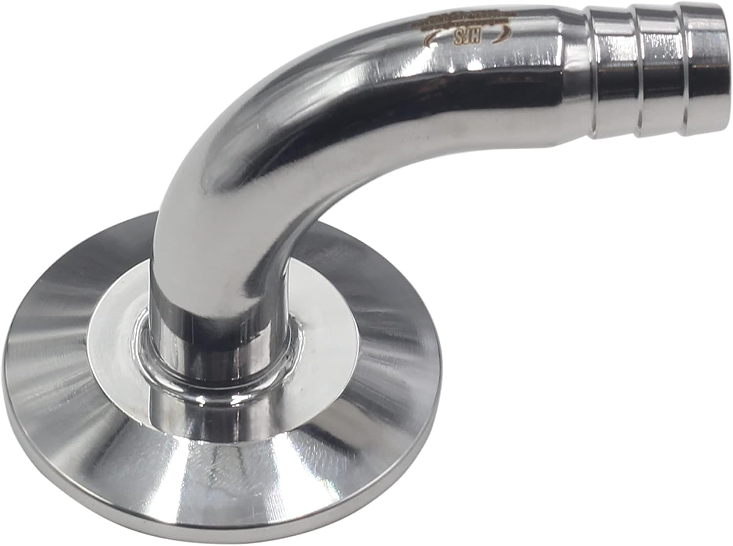 HFS(R) Tri Clamp 1.5 x 1/2 Barb w/ 90 Degree Elbow Stainless Stee 304 Sanitary Hose Barb Pipe Fittings