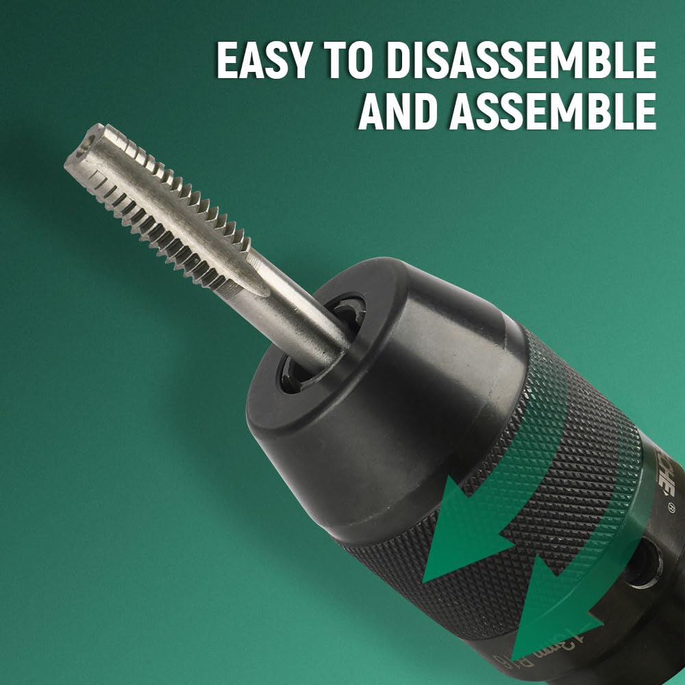 Hoteche 13 mm self-tensioning drill coils, B16 pin hole connection, clamping capacity 1.0-13 mm, in colour box - Image 3