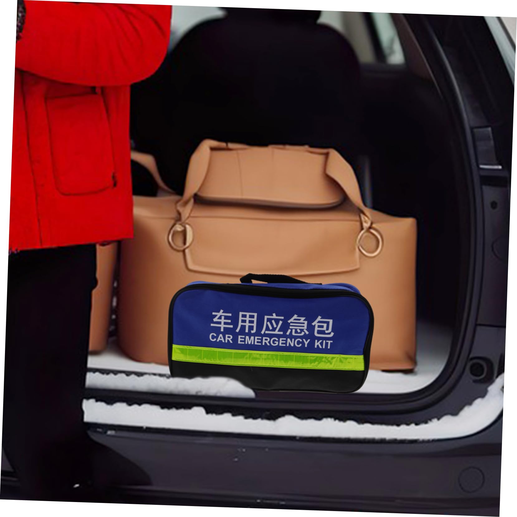 Cabilock Kit Emergenza Auto, Accessorio per Veicolo in Abs, Gomma e Metallo, Pratico e Completo per Ispezioni del Veicolo