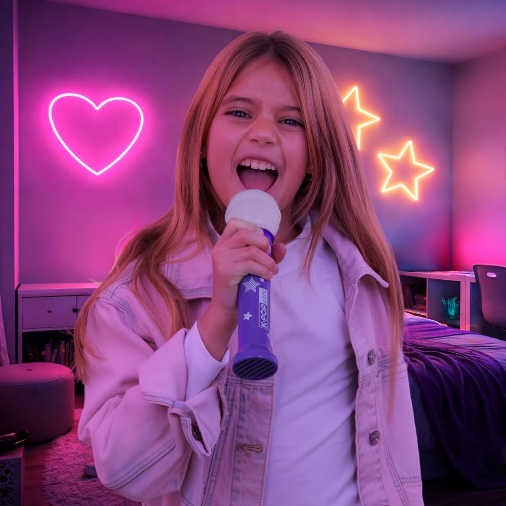K Pop Idol Zabawka Muzyczna K-Pop Inspirowany Mikrofon z nagrywaniem głosu, wbudowane dźwięki dla prawdziwych fanów aktorskich od 3 lat