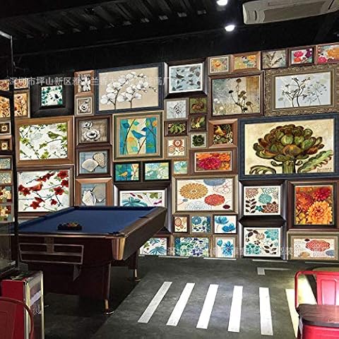 Retro Nostalgic post-80s Restaurant bar ktv Theme Cafe Wallpaper Personality Internet Cafe Mural wallpaper-450cmx300cm Cover