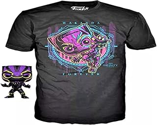 Funko POP! Blacklight - Black Panther POP & Tee XL