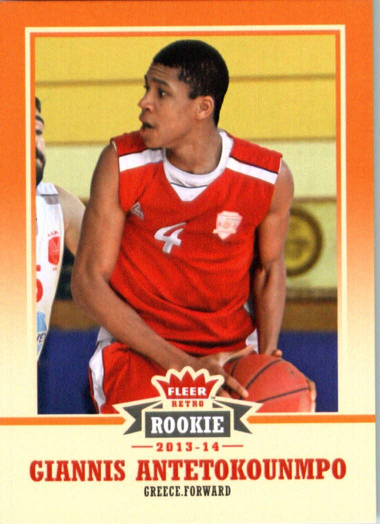 2014 Upper Deck Fleer Retro Basketball Rookie Card (2013-14) #47 Giannis Antetokounmpo MINT