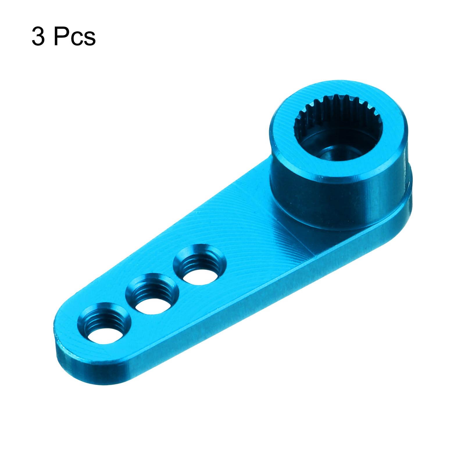 QUARKZMAN 5pz Alluminio Servo Avvisatore Acustico 28mm Lunghezza Blu | 25t Servo Avvisatore Acustico Sterzo Corto Braccio, Adatto per Fai Da Te RC Auto/Barca/Aerei Barca Modello Accessori