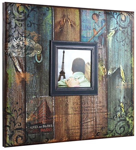 Image of MCS Expandable 10-Page Scrapbook Album with 12 x 12 Inch Pages, 13.5 x 12.5 Inch, Vintage Travel
