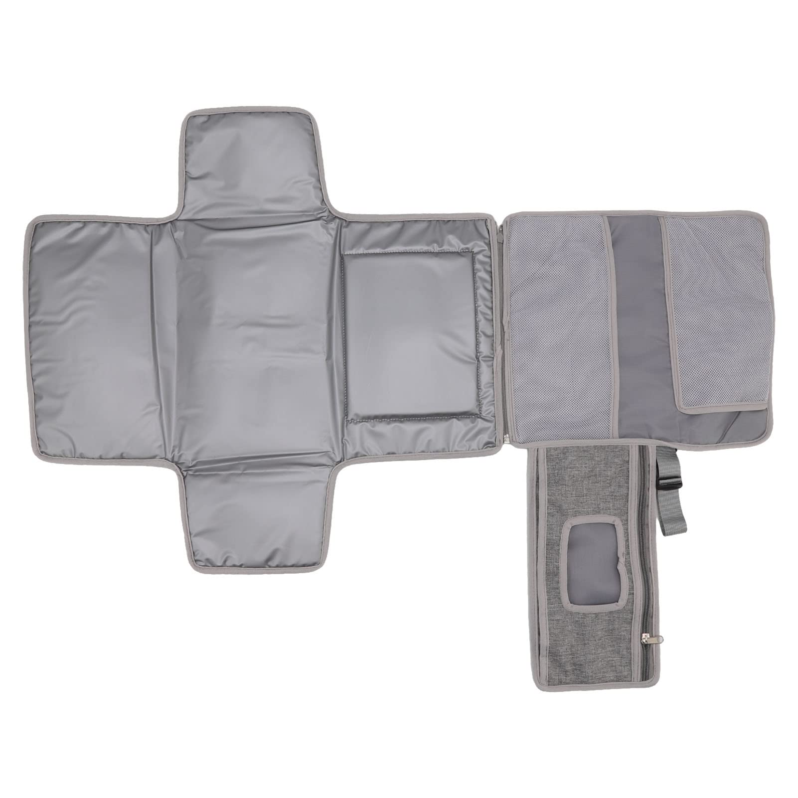 Matelas à Langer Portable pour bébé, Matelas à Langer Pliable de Voyage avec poignée Amovible pour Sorties Poussette, Utilisation en Voiture, matériau Non tissé 236 g (Gray)