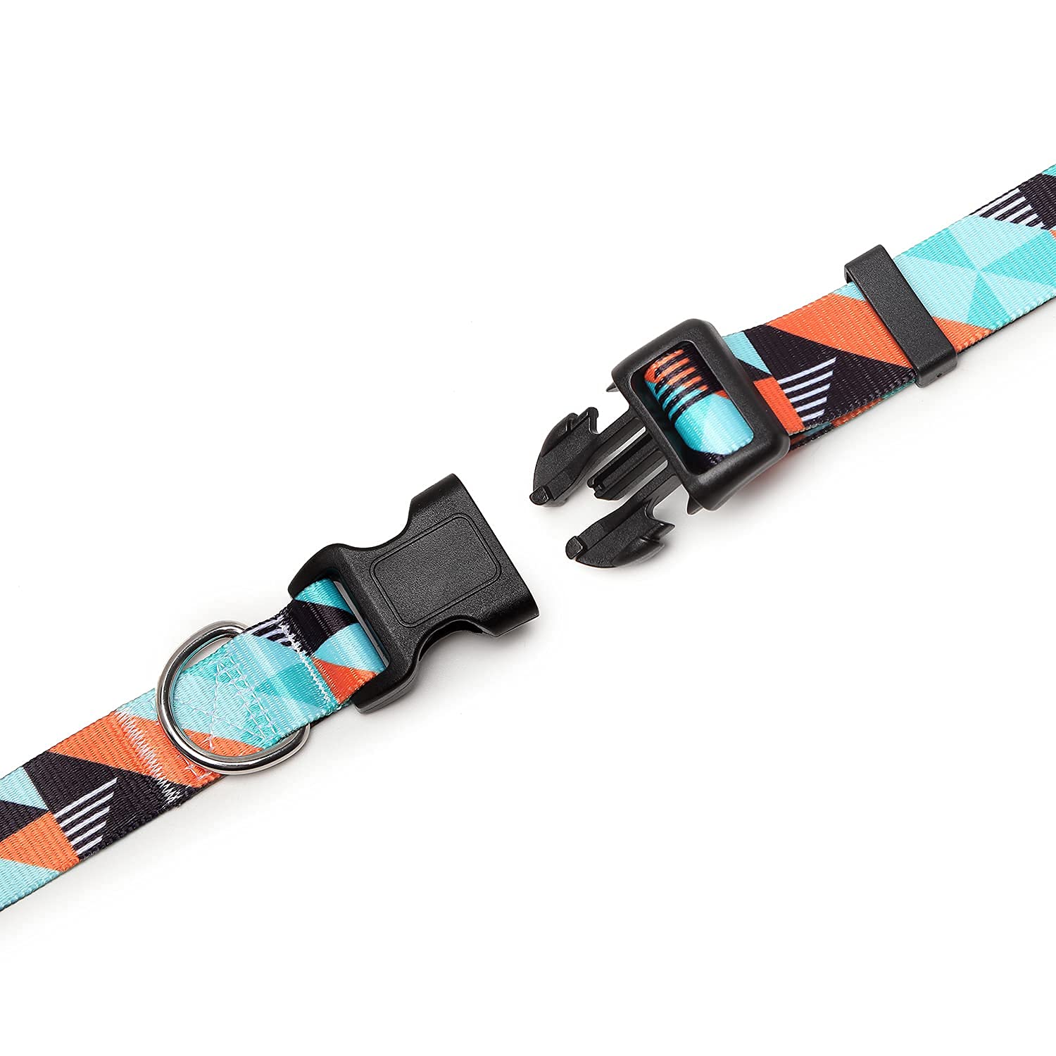 Adjustable Dog Collar with Patterns, Ultra Comfy Soft Nylon Breathable Pet Collar for Small Medium Large Dogs (L, Floral Orange) — view 72