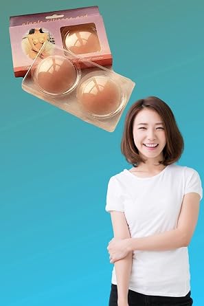 Buffer 3 Adet Silikon G s Ucu Kapat c  Gizleyici Bant Aparat Nipple Pad, Krem