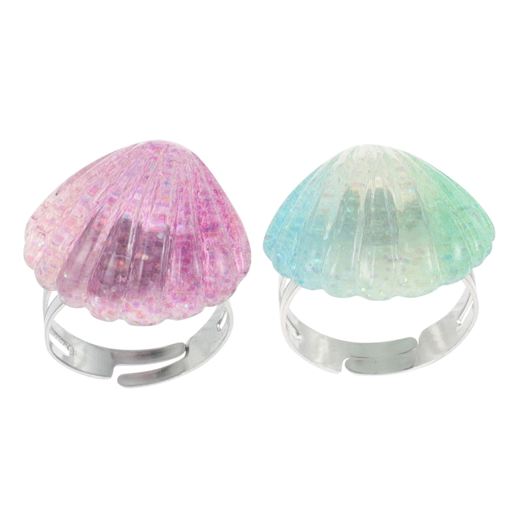 ifundom Girls Ocean Theme Shell Ring Set Beach Accessories Toddler Jewelry Party Favors Present