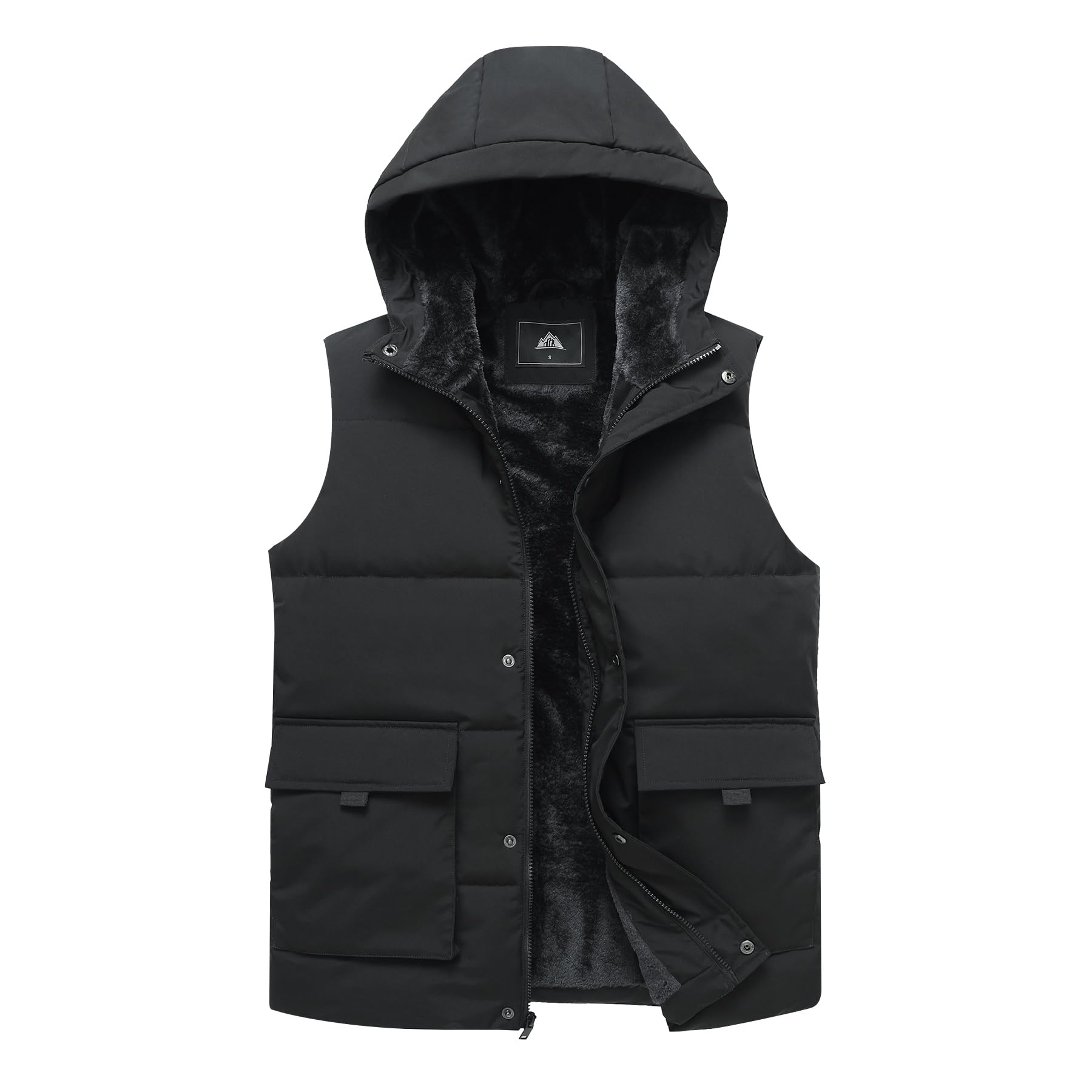 MOERDENG Men's Winter Warm Down Coats Vest 