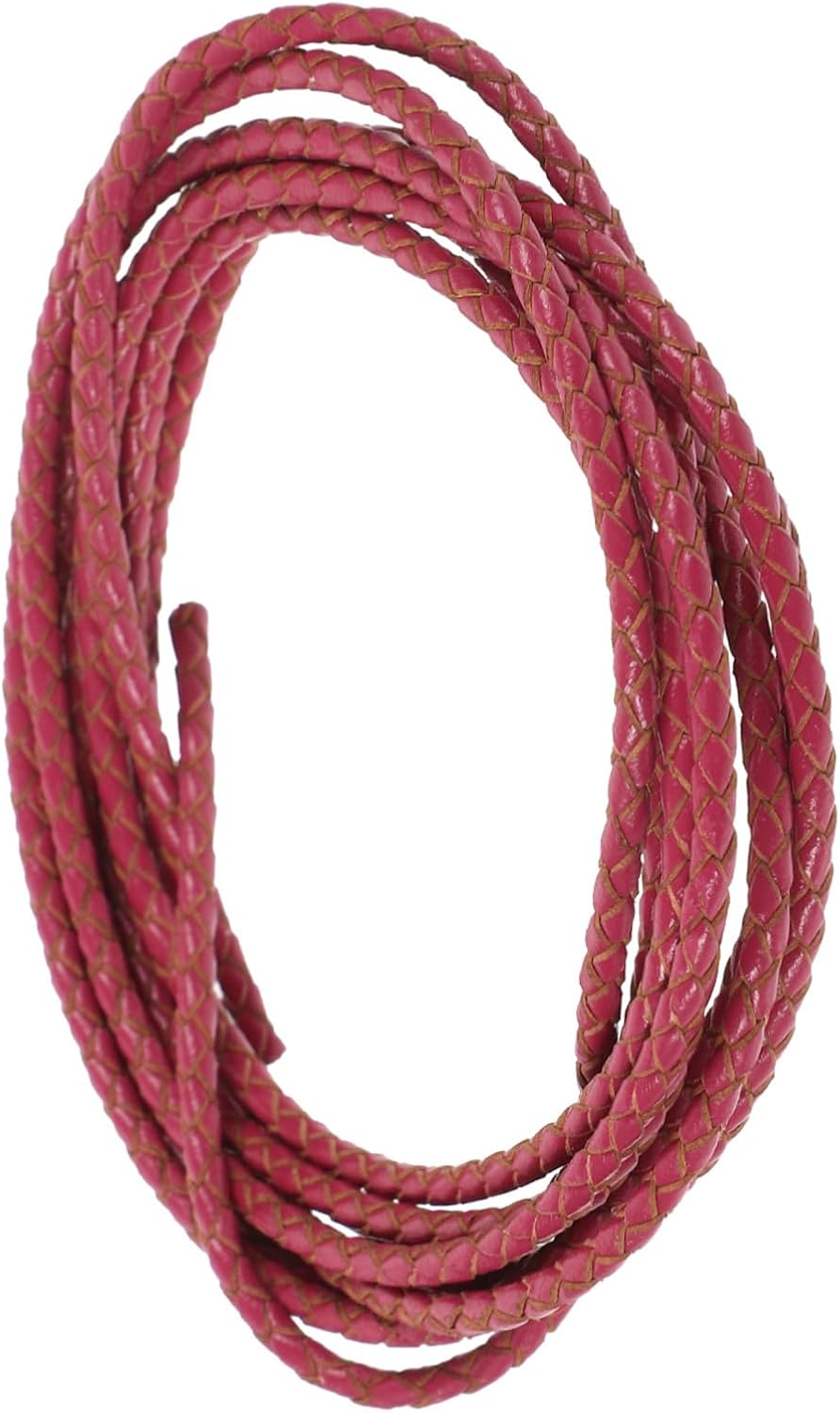 Gatuida Braided Leather Cord for Jewelry Making Soft Flexible Leather String for Bracelet DIY Crafting Meters Decorative Cord for Necklace and Keychain Projects