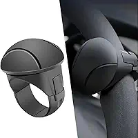 1 pacote com bola auxiliar de volante de carro, rotação de 360° com uma mão para carro, caminhão, SUV