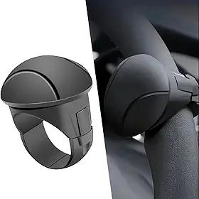 1 pacote com bola auxiliar de volante de carro, rotação de 360° com uma mão para carro, caminhão, SUV