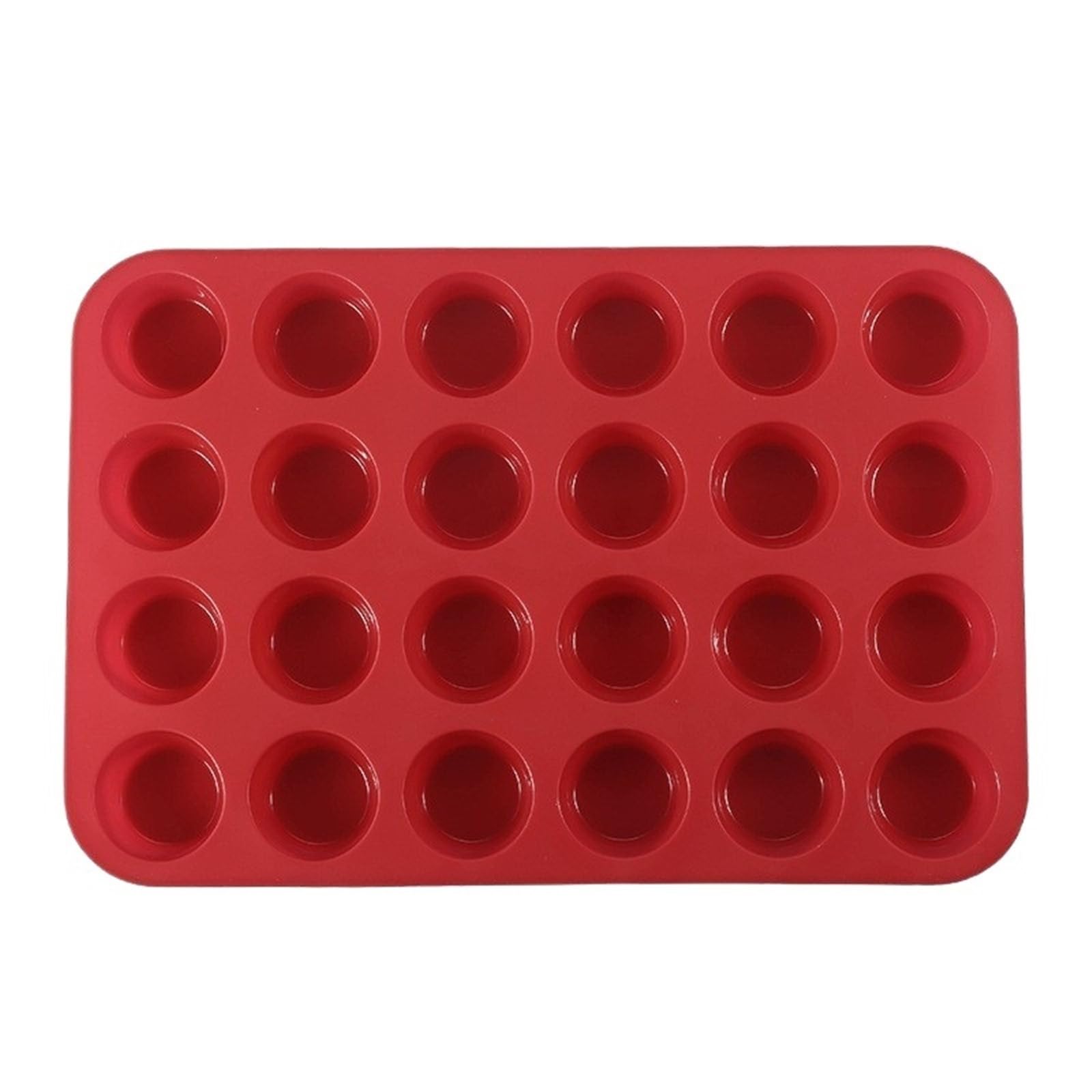 2 piezas de herramientas for hornear, 24 tazas redondas uniformes, molde for pasteles cocina para Pasteles(Orange)