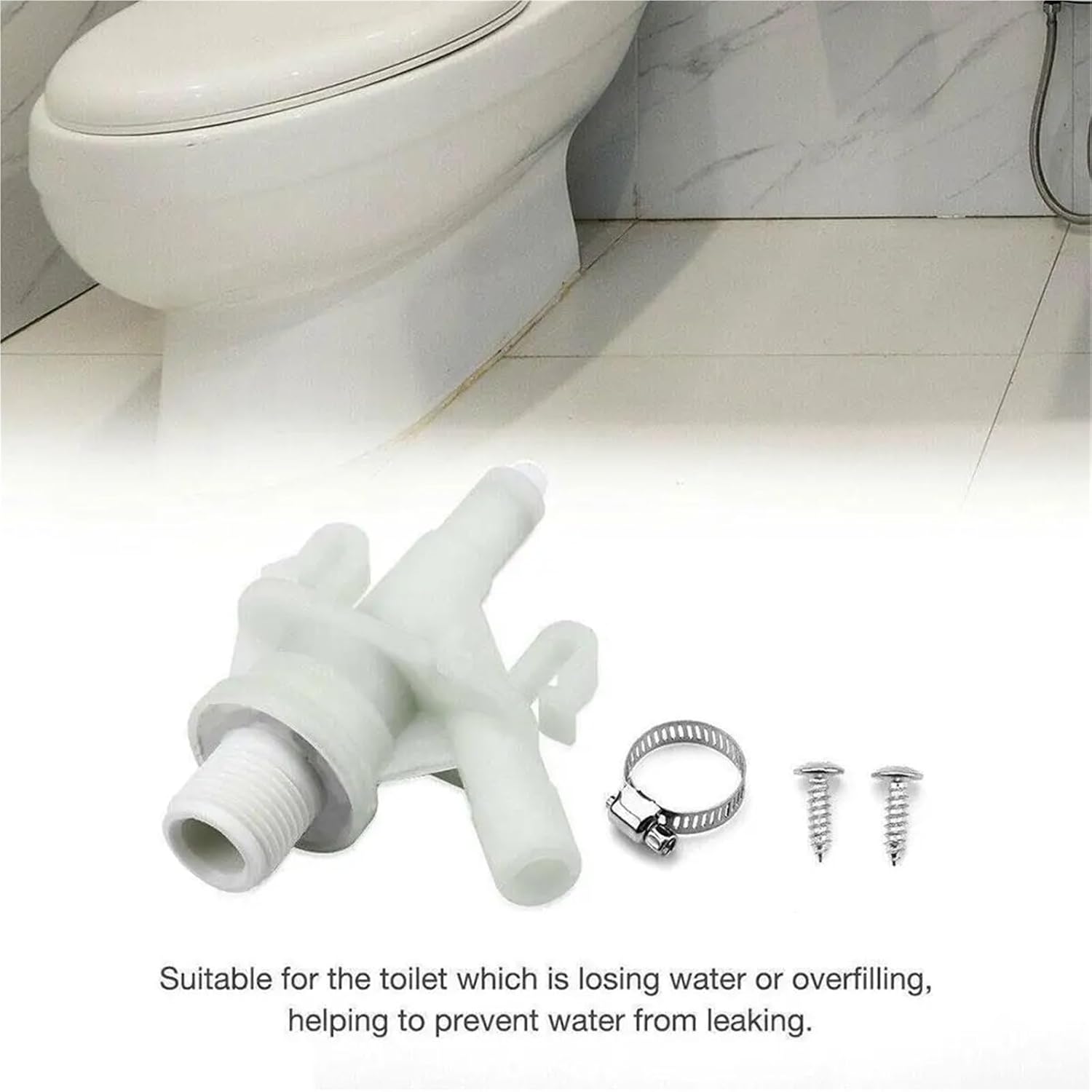 Toilet Valve 3 Pcs Plastic Water Valve Kit Series for Sealand Marine Toilet Replacement RV