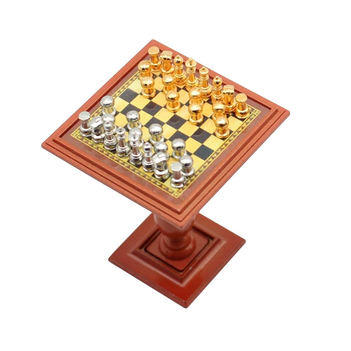 1/12 Scale Dolls House Miniature Magnetic Chess Set Dollhouse Accessories