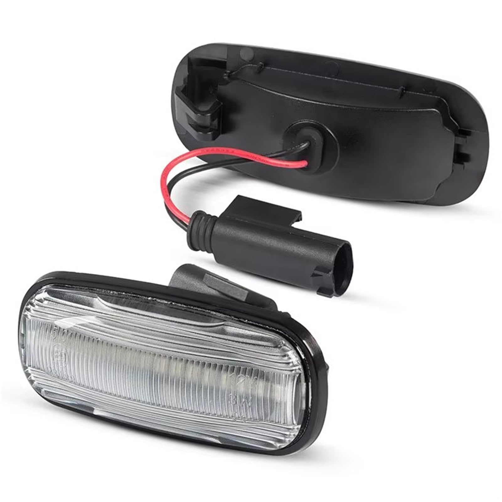 Indicatori Direzione Dinamici 2 Pezzi Flash Normale LED Indicatore Laterale Luce Ambra Per Land Per Rover Per Discovery 2 Per Defender Per Freelander 1 99-05(Orange lens)