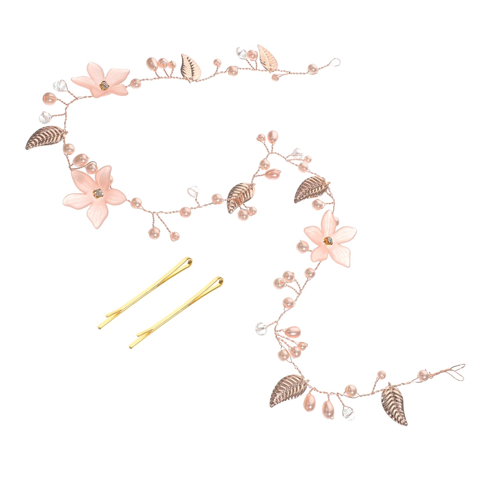 Baluue 5stücke Blütenblatt Braut Haarschmuck Für Hochzeiten Blumenkrone Mit Blüten Und Blättern Für Brautpartys Und Besondere Anlässe