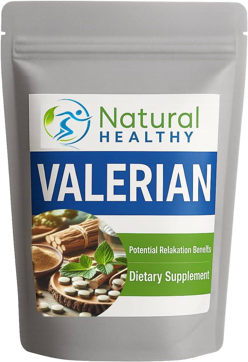 Valerian Root Extract – Small Tablets Easy to Swallow – 60 Tablets 202mg