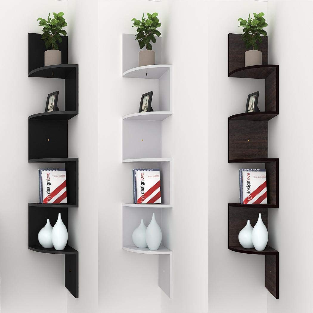 Buy Caroma Floating Corner Shelves, Corner Wall Shelf with 5 Tier
