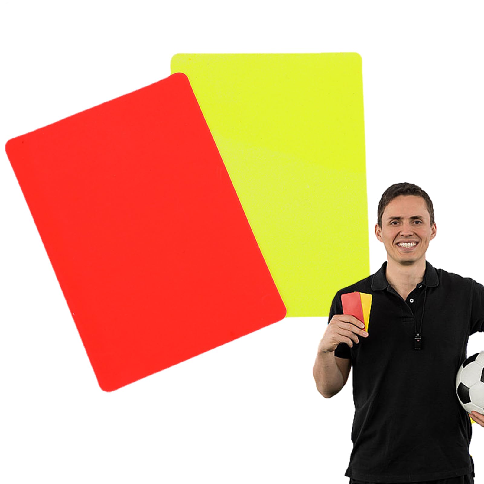 Fußball-Weckkarte, 2pcs leichte Schiedsrichter Penalty Cards Kit - Multifunktionales Sport Schiedsrichter Card Set Professional Fußball Disziplin in Sportveranstaltungen Schiedsrichter Supplies für