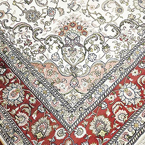 RUG 5x8 Zijde Handgeknipte Georiënteerde Perzische Rug Perzische tapijten Hand Tufted Silk Carpet voor Woonkamer Ouzyu… - Afbeelding 6