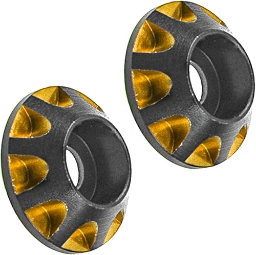 Miniatura 9 de HIRCQOO - 2 botones de ala RC 110 RC de metal para botones de ala trasera OD de 0.433in, compatible con HPI HSP Redcat Traxxas Axial 110 RC