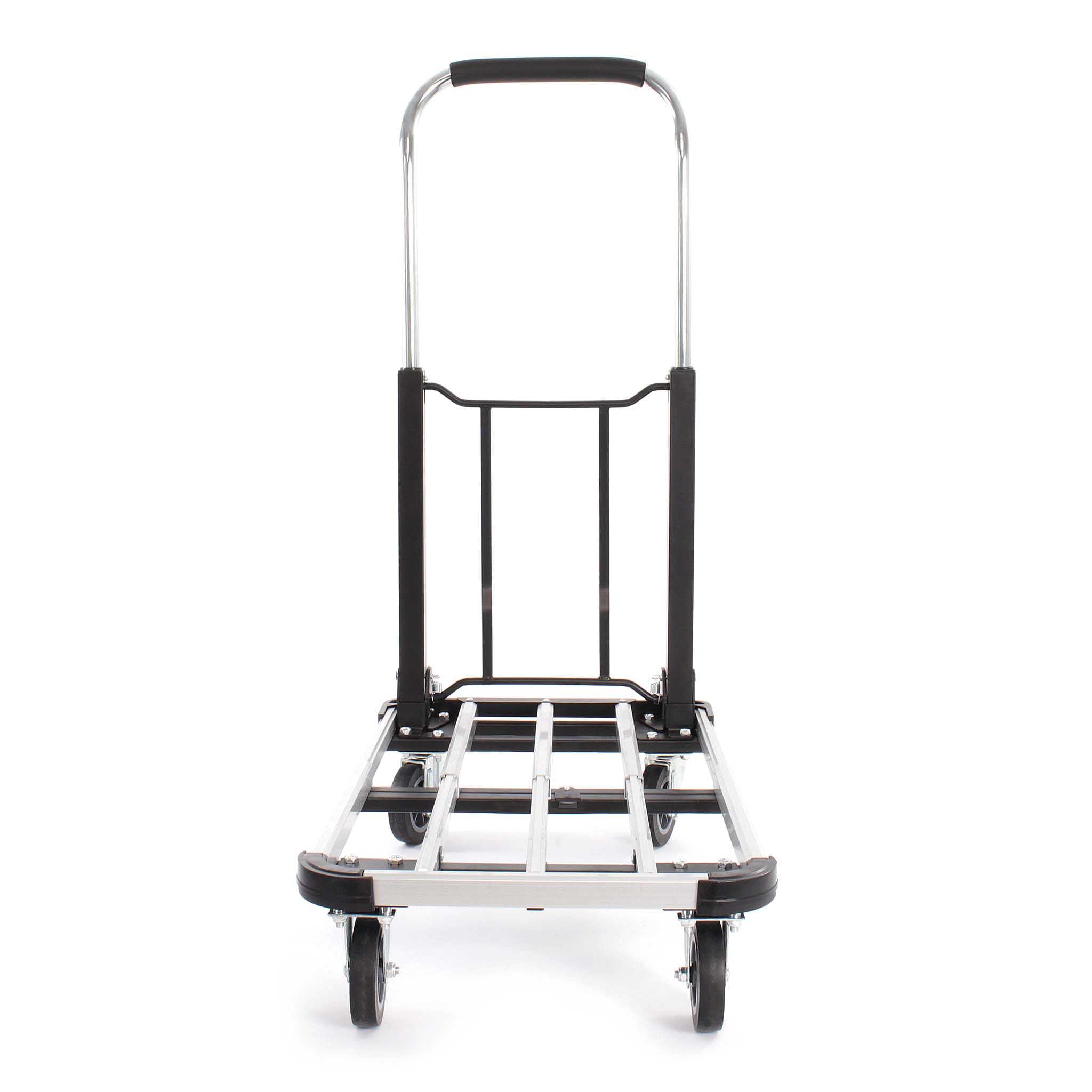 XPOtool Carro de Transporte Plegable 150 kg transportador de Mano con Freno y Plataforma Extensible