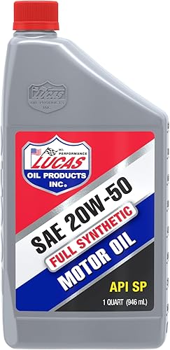 Lucas Oil 10054-PK6 - Aceite sintético de motor de alto rendimiento 20W-50. Botella de 1 cuarto de galón (paquete de 6)