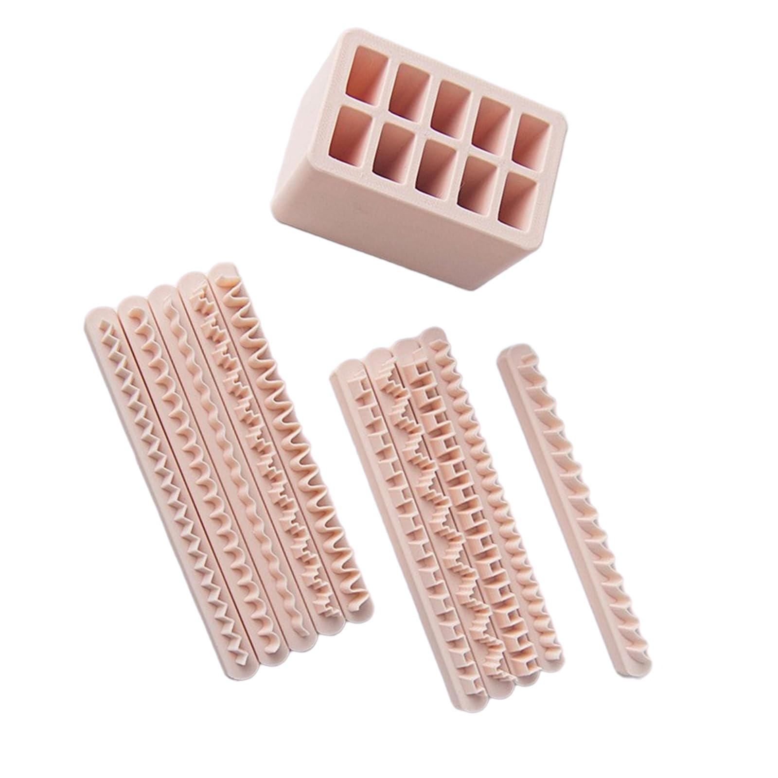 Juego de moldes de arcilla PLA creativos con 10 moldes para accesorios de manualidades y decoración, accesorios de arcilla creativos