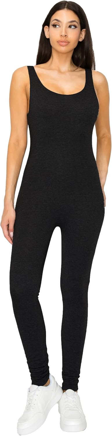 Cemi Ceri Women's Cotton Stretch One Piece Bodysuit Catsuit