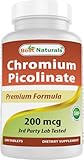 Best Naturals Chromium Picolinate Tablet, 200 mcg, 240 Count