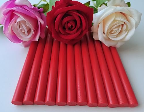 Miniatura 2 de Seal - 12 barras de cera para sellar cera con pistola de pegamento, ideales para tarjetas, sobres de regalos, invitaciones de boda (rojo)