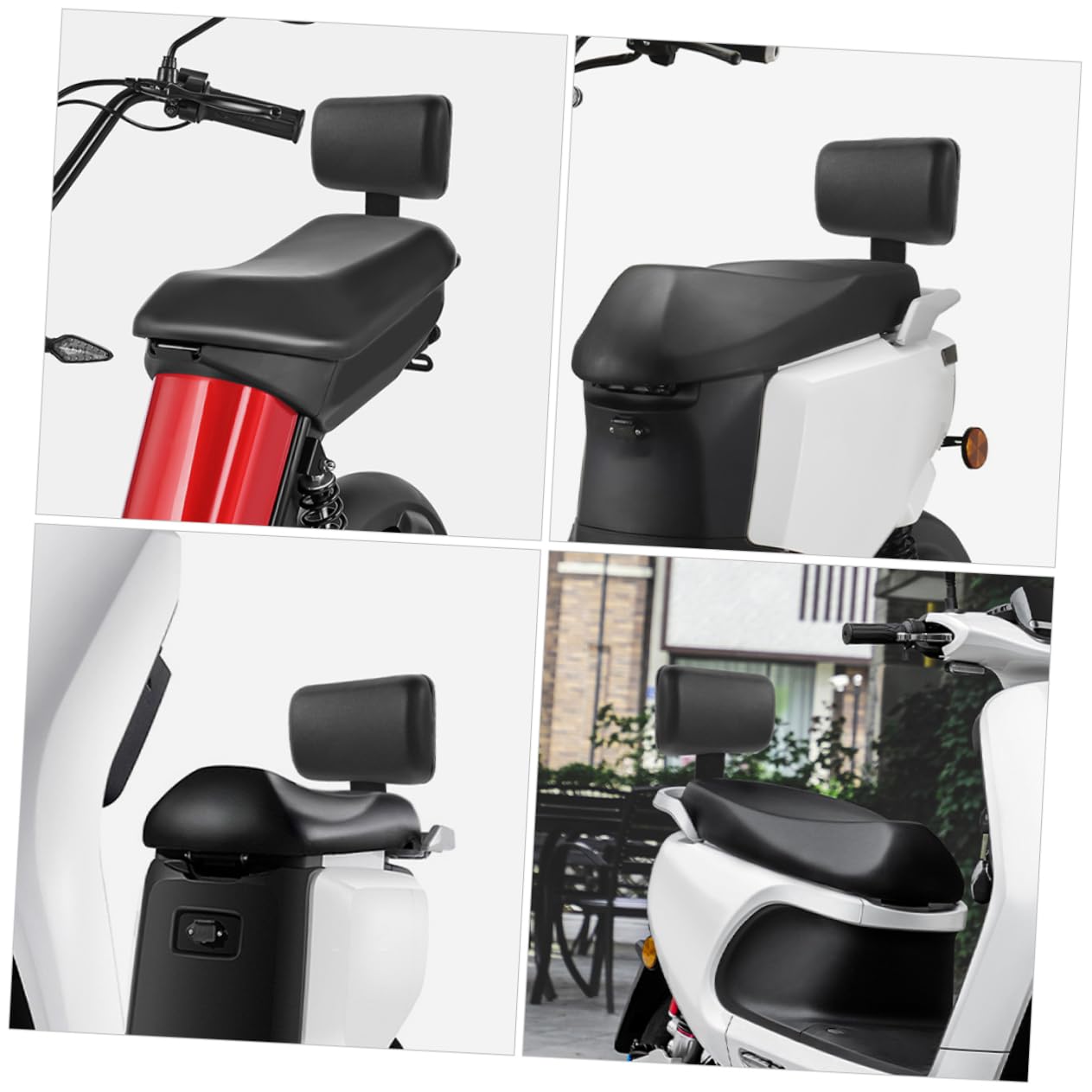 UPKOCH 2pezzi Schienale per Scooter Sostituzione dello Schienale Cuscino per Biciclette Elettriche Comodo Poggiapiedi di Sicurezza Cuscino per Sedile Creativo Pratico Poggiapiedi